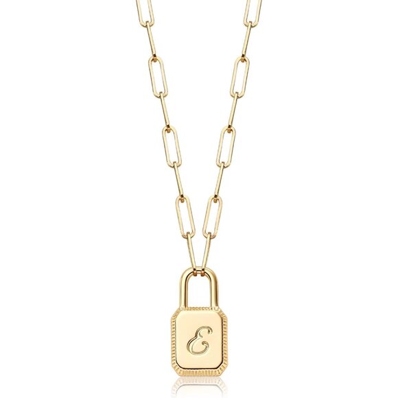 Jewelry - Gift-Ready Engraved Lock Pendant Necklace - Customized for Every Occasion